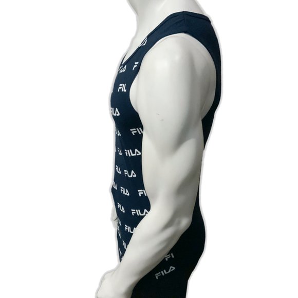 NWT FILA MEN NAVY BLUE SLEEVELESS TANK TOP T-SHIRT SIZE M - Picture 3 of 5